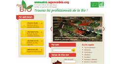 Desktop Screenshot of annuaire-bio.mobi