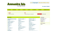 Desktop Screenshot of annuaire-bio.org